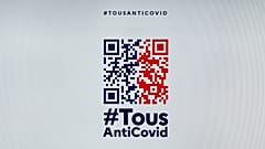 The logo of France's "Everyone against the Covid" (Tous Anti Covid) app.