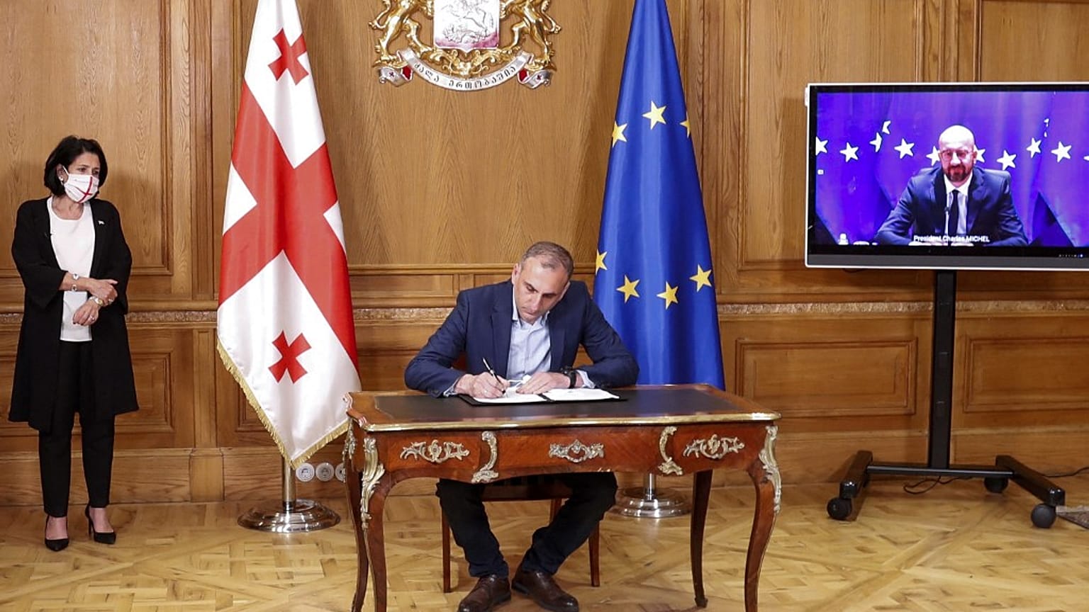 The deal aims to end a months-long political crisi since October's parliamentary elections.