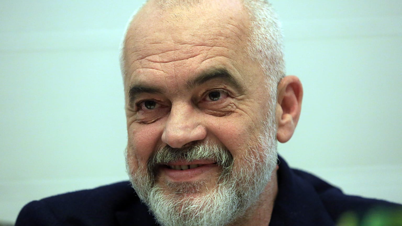 Albanian Prime Minister Edi Rama, speaks during an interview with the Associated Press, in Tirana, Albania, on Tuesday, April 20, 2021.