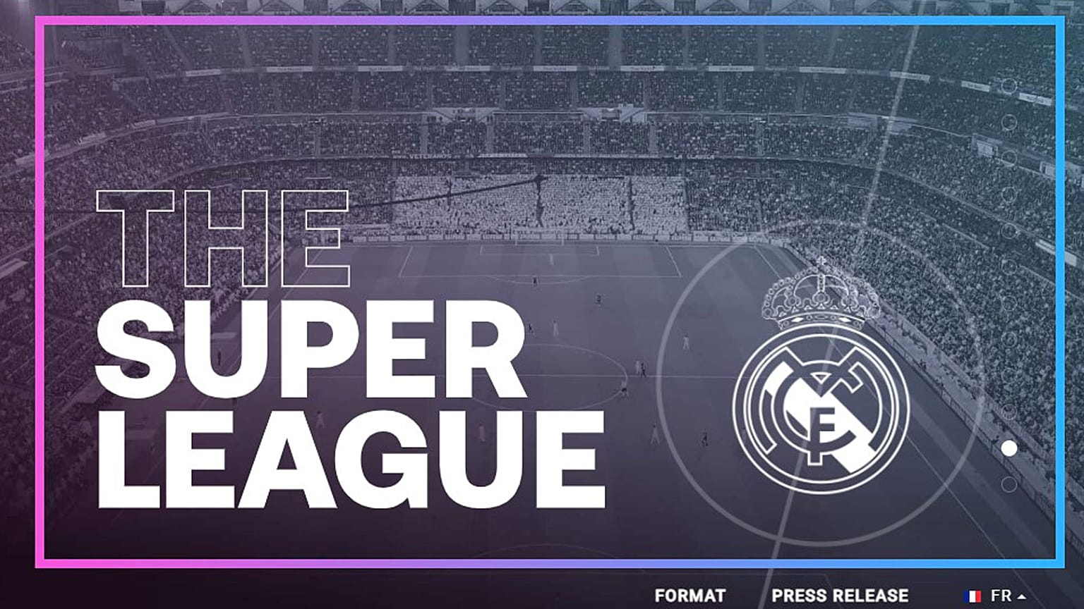 Capture d'écran du site web de la "Super League"