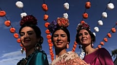 Teilnehmerinnen der Feria de Abril (Aufnahme aus dem Jahr 2015)