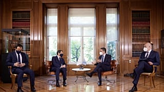 Συνάντηση Κυριάκου Μητσοτάκη με Νίκο Αναστασιάδη στο Μέγαρο Μαξίμου