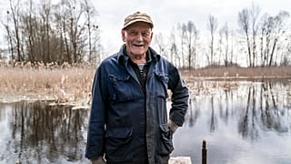Yevgeny Markevich, dans la zone d'exclusion de Tchernobyl, le 25 avril 2021