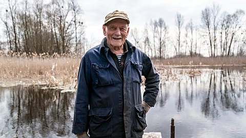 Yevgeny Markevich, dans la zone d'exclusion de Tchernobyl, le 25 avril 2021
