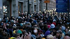 Rusya'nın başkenti Moskova'da Aleksey Navalny taraftarları gösteri düzenledi, polis gösterilere müdahale etti