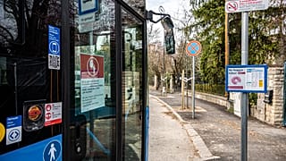 A 178-as busz a Naphegy téri végállomásán
