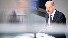 Finanzminister Scholz bei einer Bundestagsdebatte