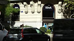 Exterior de una sucursal del BBVA en España