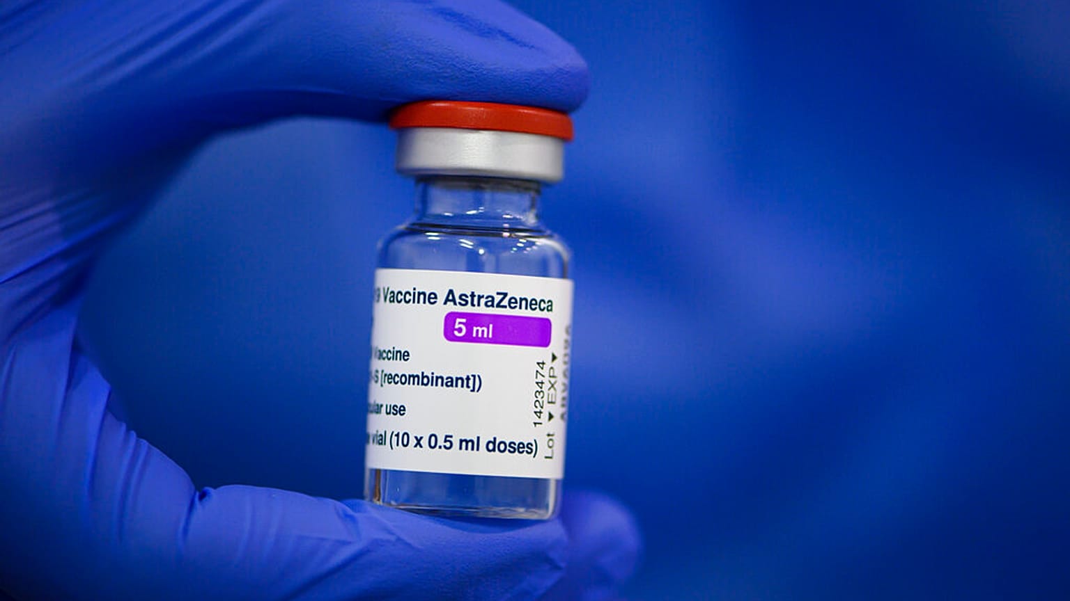  vial of Astrazeneca's active ingredient against Corona