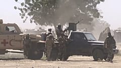 Soldats tchadiens déployés à N'Djamena le 20/04/2021, après l'annonce de la mort du président Idriss Déby - capture d'écran d'une vidéo AFP.
