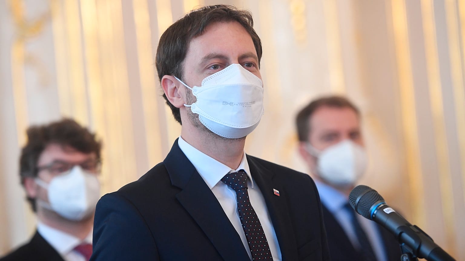 Eduard Heger szlovák miniszterelnök április elsején kinevezését követően beszél