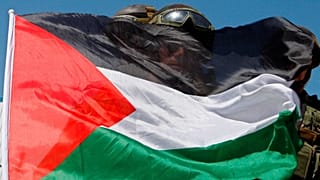 پرچم فلسطین روی صورت سربازان اسرائیلی