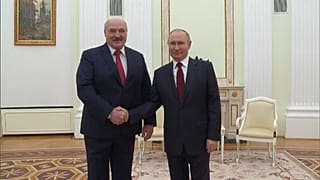 Alexander Lukashenko y Vladímir Putin