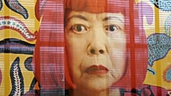 Japanische Künstlerin Yayoi Kusama in Berlin