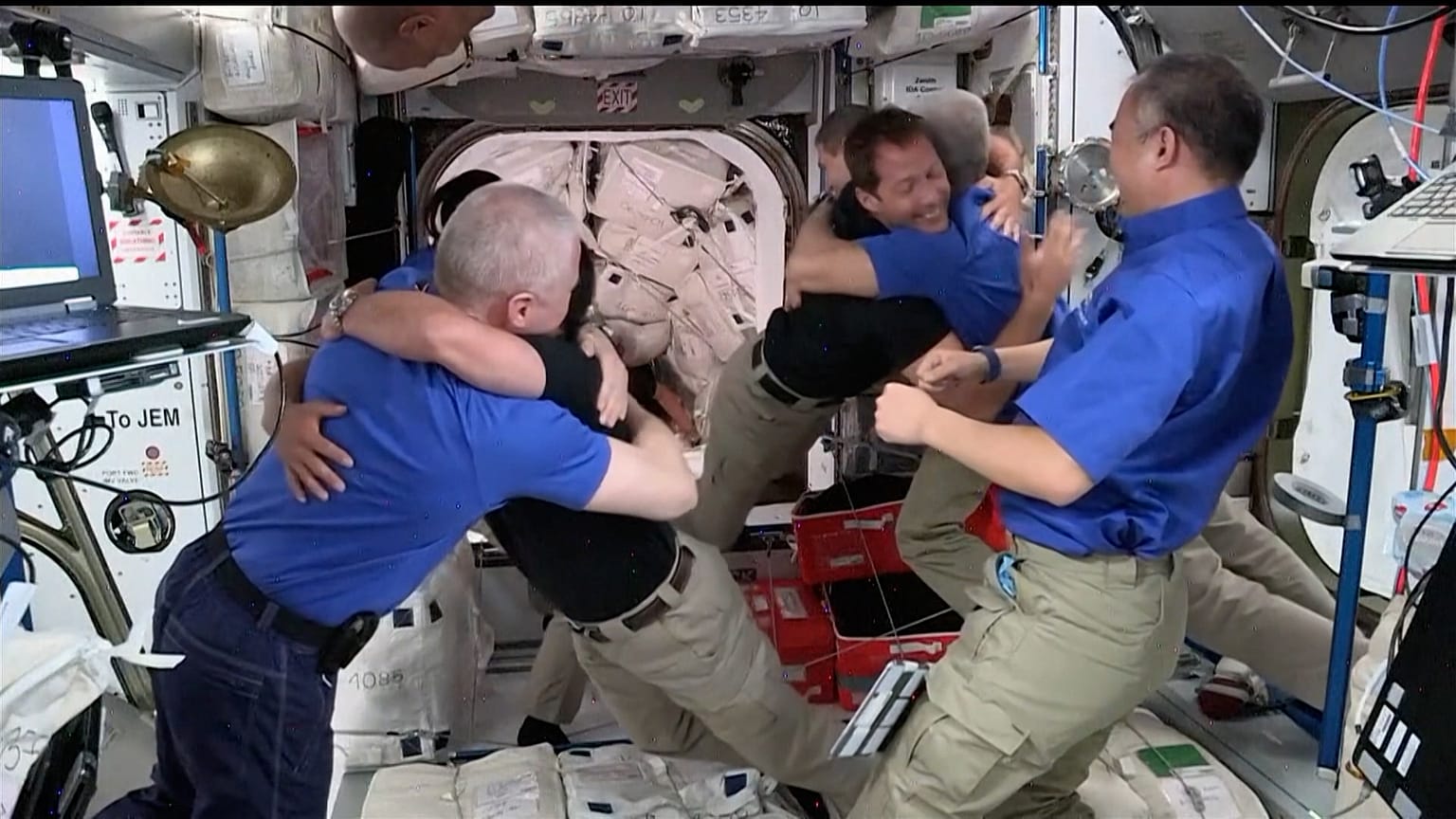 SpaceX Crew Dragon docks with International Space Station