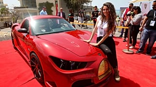 Lübnan'ın ilk yerli elektrikli aracı Quds Rise.