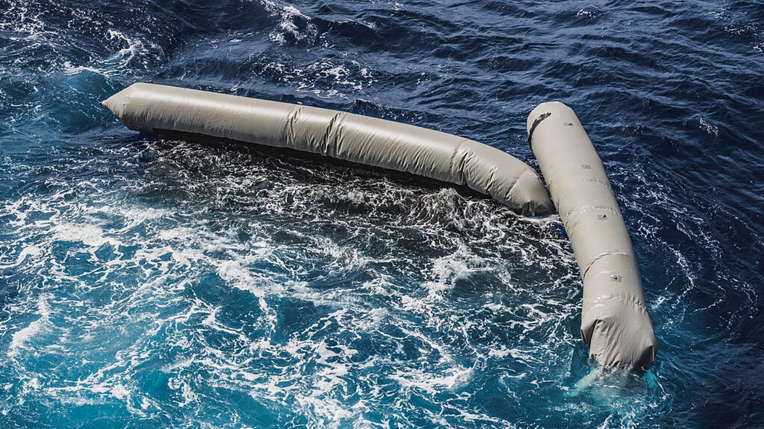 Debris from the capsized dinghy north of Tripoli, where rescue groups found at least 10 bodies on Thursday