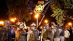 Kudüs'te Yahudi göstericilerle Filistinliler arasında gerilim 
