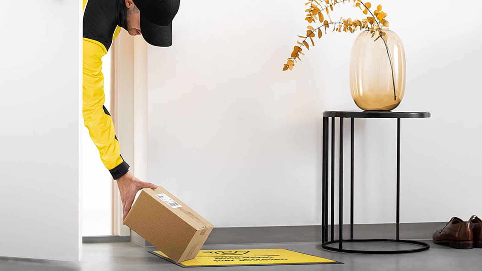 Imagem promocional do novo serviço postal em teste na Áustria