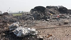Adana'da ithal plastik atıklar
