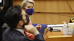 Ursula von der Leyen au Parlement européen, le 26 avril 2021, Bruxelles, Belgique