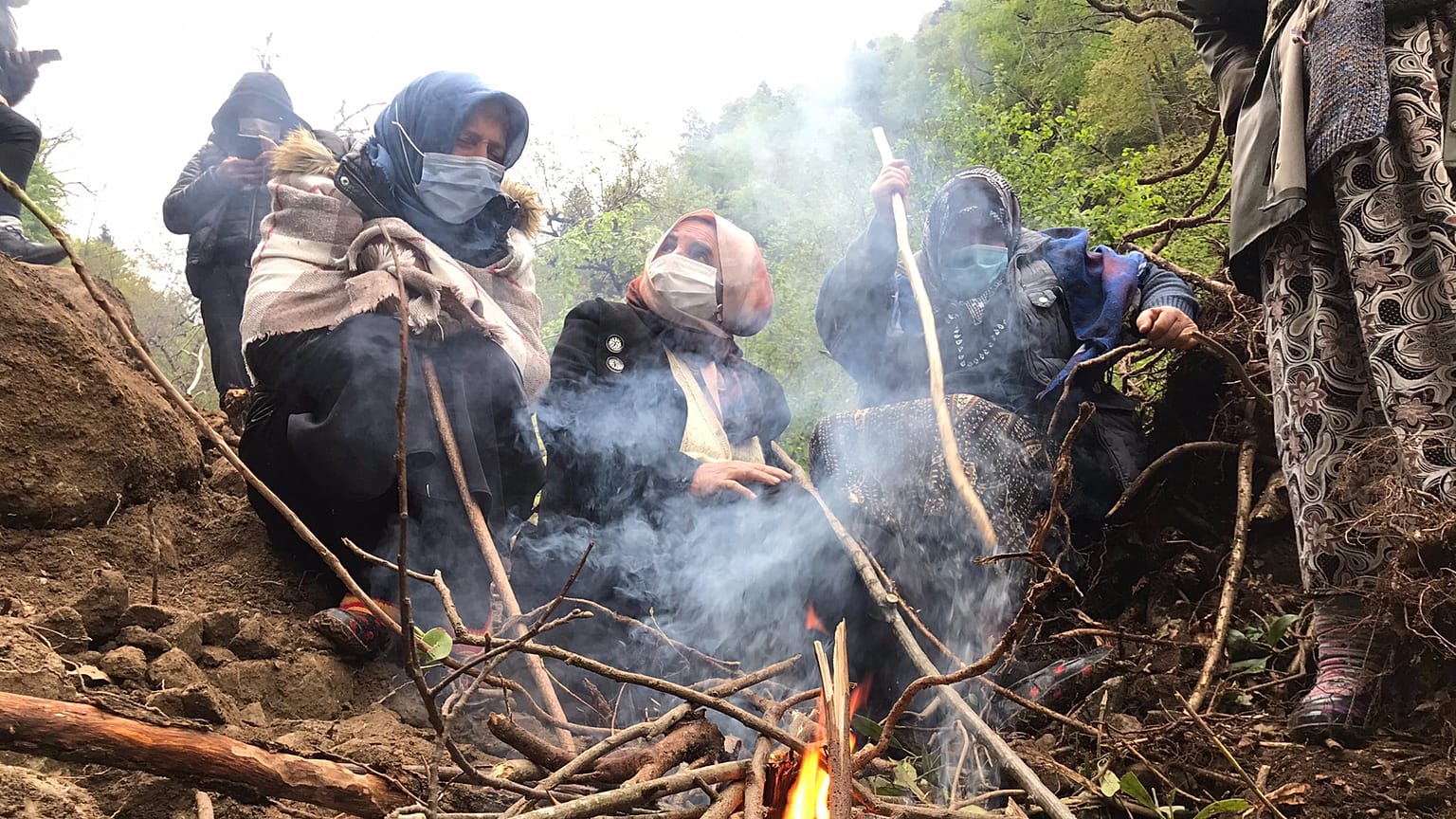 Rize İkizdere'de taş ocağına karşı eylem