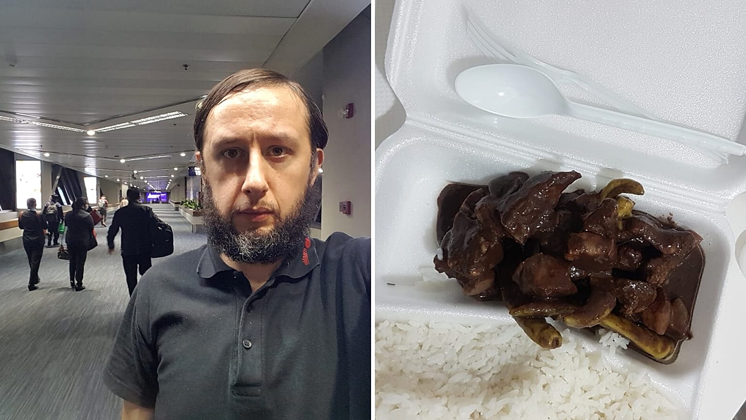 Roman Trofimov was forced to live in an airport with virtually no food options for 3 months