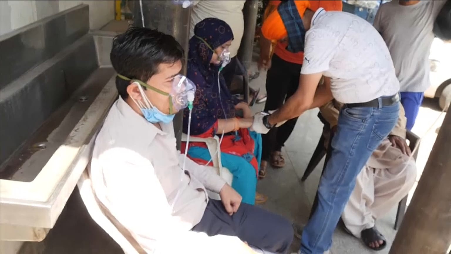 Crisis de oxígeno para pacientes de COVID-19 en la India