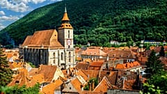 Brasov's Black Church in Transylvania, Romania