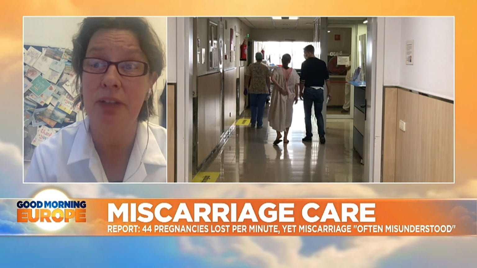 Prof. Siobhan Quenby, co-author of the Lancet report, speaking to Euronews on Tuesday, April 27, 2021