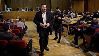 Ioannis Lagos during his trial in Greece in 2020
