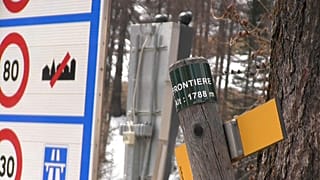 La frontière entre l'Italie et la France, par laquelle passent les migrants