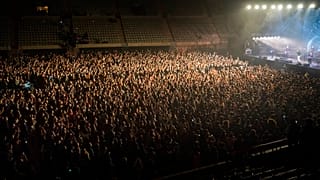 Barcelona'daki konseden bir kare.