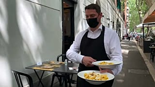 Reapertura de la terraza de un restaurante italiano