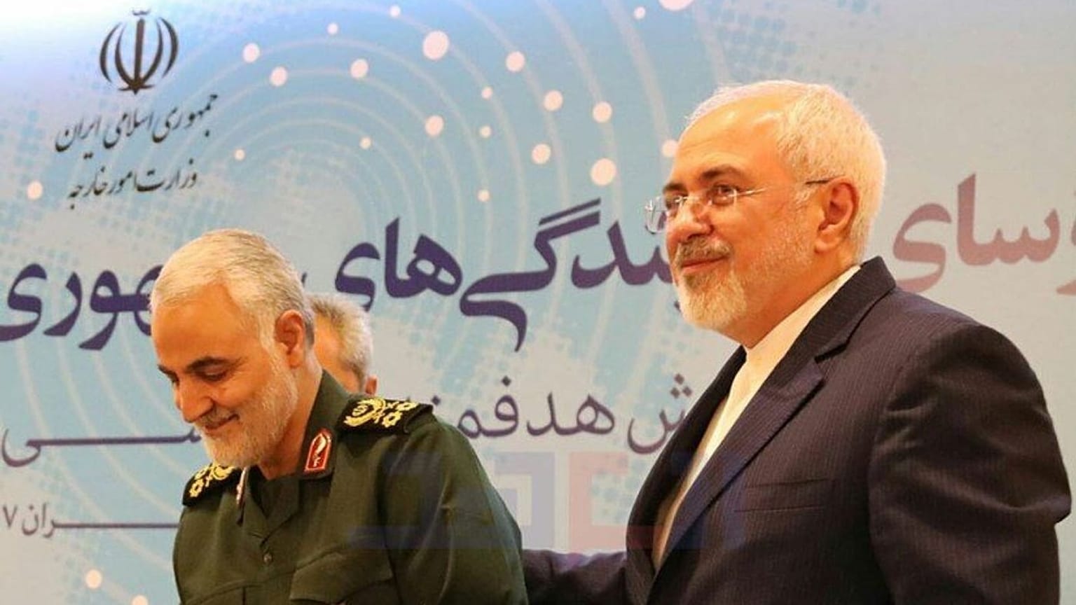 محمدجواد ظریف و قاسم سلیمانی