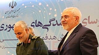 محمدجواد ظریف و قاسم سلیمانی