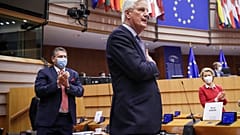 EU-Brexit-Unterhändler Michel Barnier im EU-Parlament in Brüssel