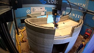 Europe's biggest concrete 3D printer creates the home of tomorrow