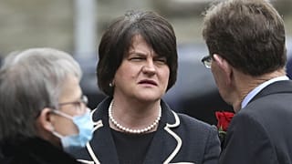 Arlene Foster, le 5 août 2020 à Londonderry en Irlande du Nor  
