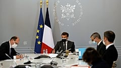 Conseil de défense à l'Elysée, Paris, France, 20 avril 2021 