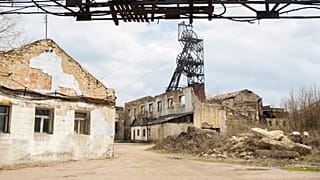 An active coal mine near the frontline. It is coal mines like this which are plannesd to be closed soon.