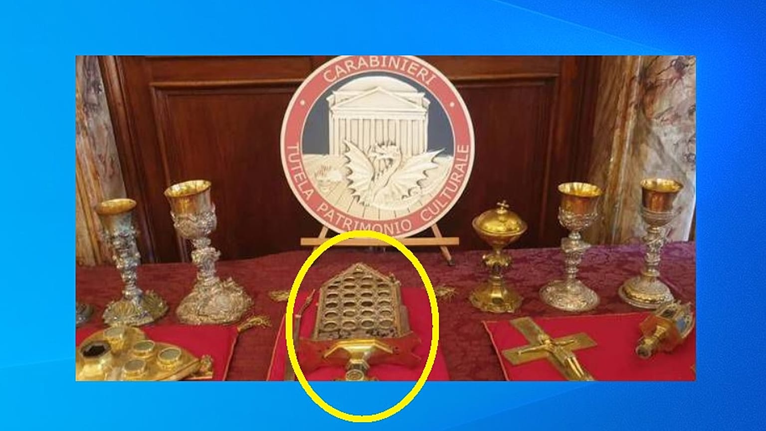 Megkerült az ellopott ereklye