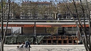 Les quais du Rhône à Lyon, le 1 avril 2021