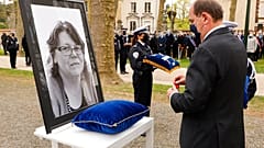 "Blutrünstiger Fanatismus": Trauerfeier für getötete Polizistin