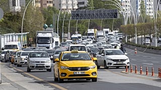Ankara'da trafik yoğunluğu