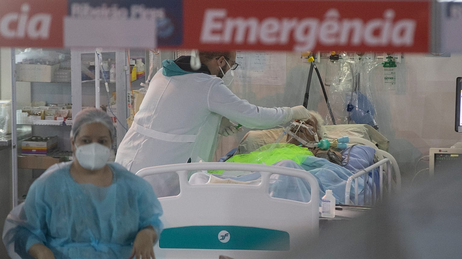 Hospital de Campanha em Ribeirão Pires, no estado de São Paulo