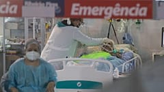 Hospital de Campanha em Ribeirão Pires, no estado de São Paulo