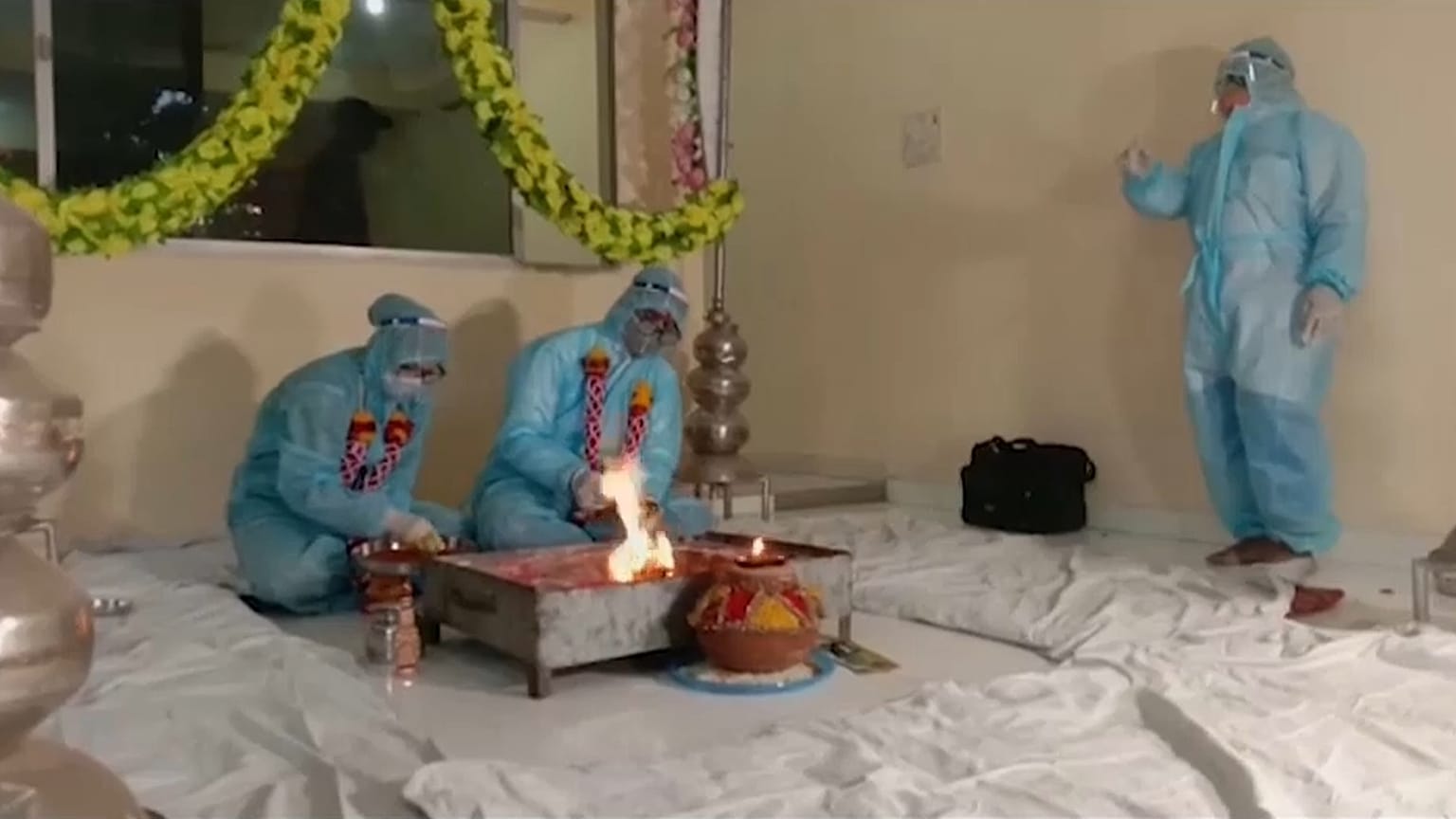 Casamento na Índia em tempo de pandemia