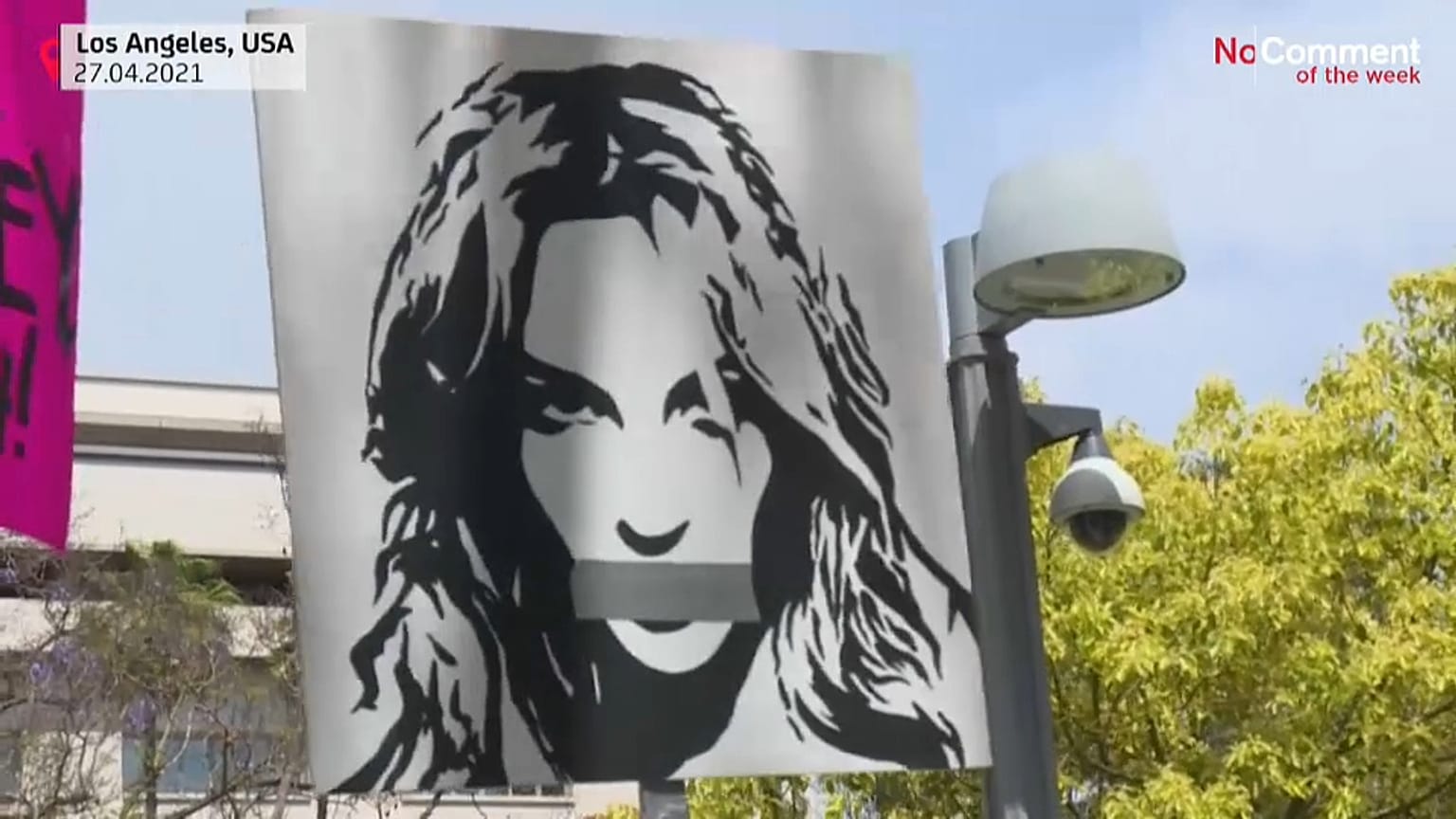 Proteste zum Vormundschaftsprozess von Britney Spears