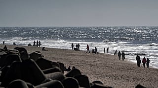 Am Strand von Westerland auf Sylt